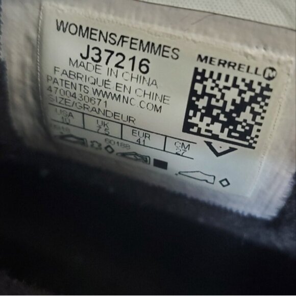 Merrell Black Aurora 6 Ice+ Winter Shoes Size 10 - Picture 11 of 14